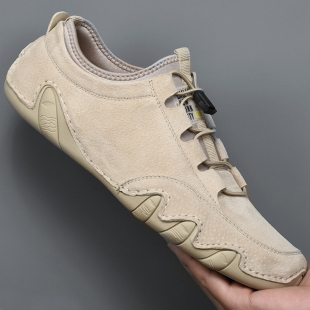 子男潮鞋 百搭夏季 透气男士 捡漏清仓特价 真皮旅游鞋 鞋 休闲皮鞋 春季