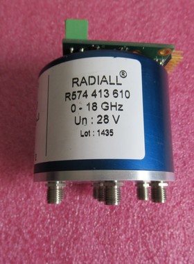 Radiall进口 R574413610 DC-18GHz 28V SMA母 SP6T 射频同轴开关