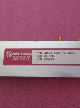 MITEQ进口 中心频率 70MHz SMA母-N母 射频微波振荡器