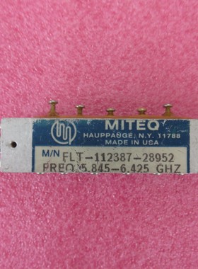 MITEQ FLT-112387-28952 5.845-6.425GHz SMA公 射频带通滤波器