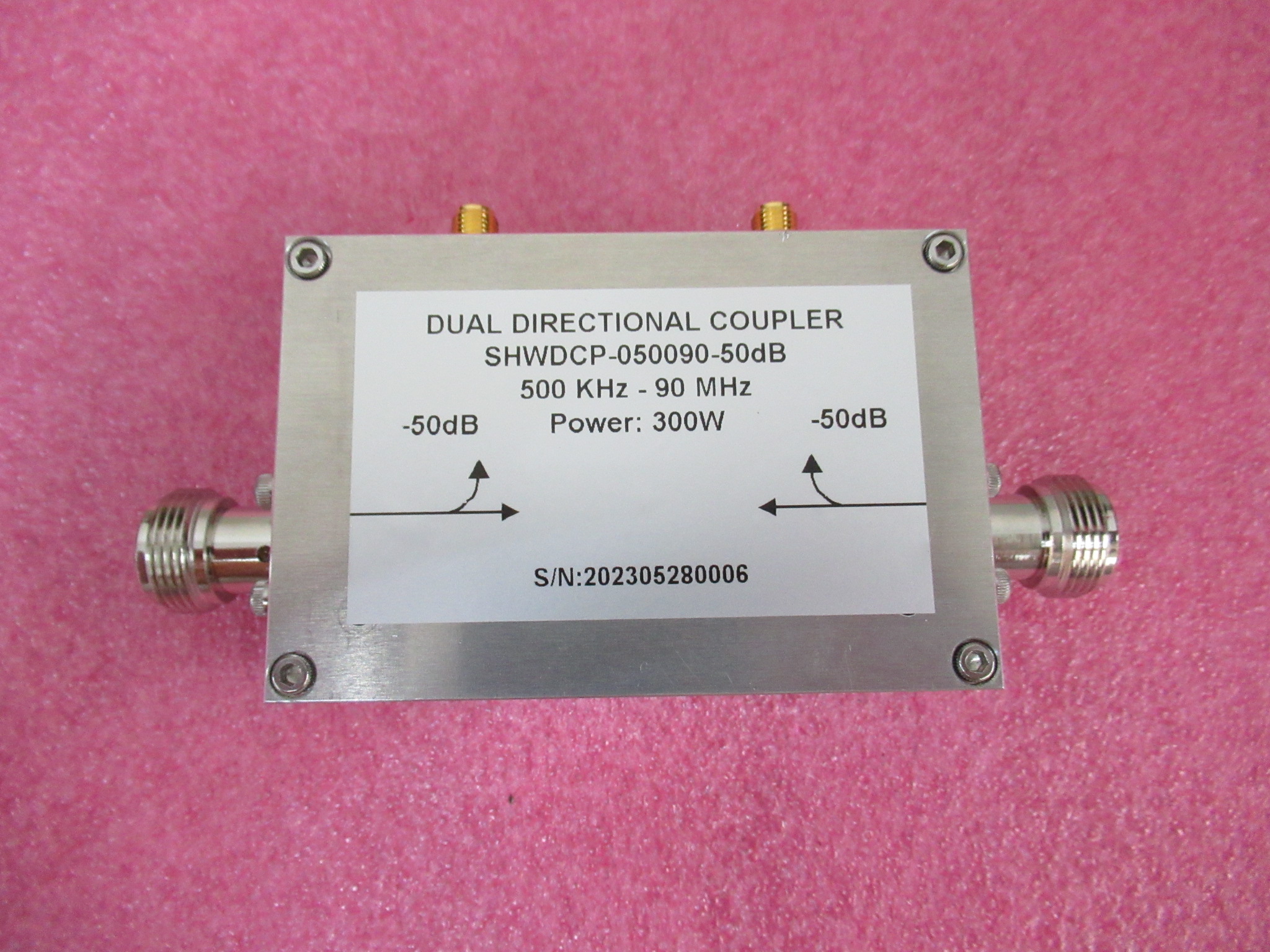 500KHz-90MHz 300W 50dB N母-SMA母 射频同轴 双定向大功率耦合器 3C数码配件 隔离器/耦合器 原图主图