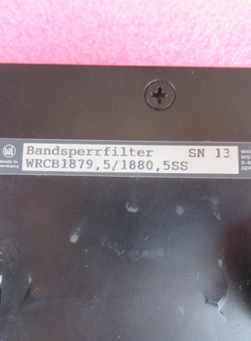 WI进口 1870-1880MHz SMA接头 射频微波同轴可调带阻滤波器