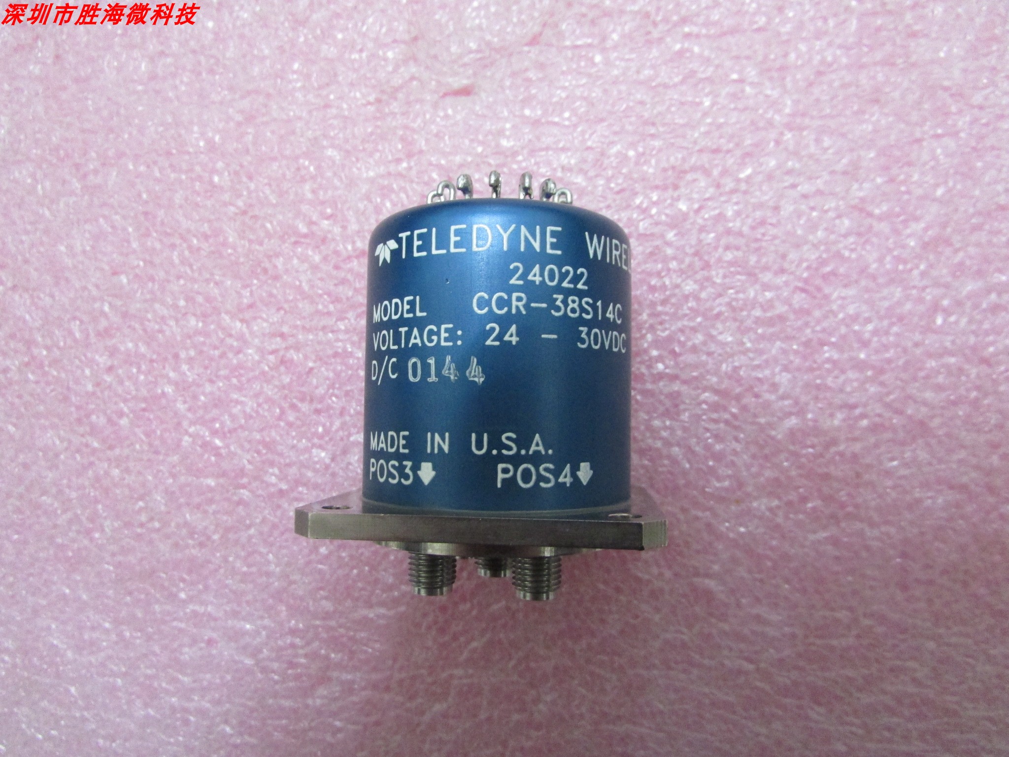 TELEDYNE CCR-38S14C DC-18GHz 24-30V SP4T 射频微波同轴开关