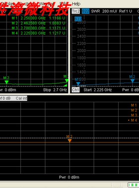 2225-2700MHz SMA 30W 射频微波 同轴 一分四 功率 功分器