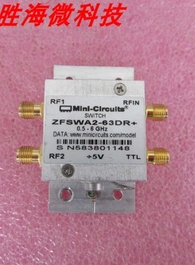 Mini ZFSWA2-63DR+ 0.5-6GHz 5V TTL 射频 同轴 单刀双掷 开关