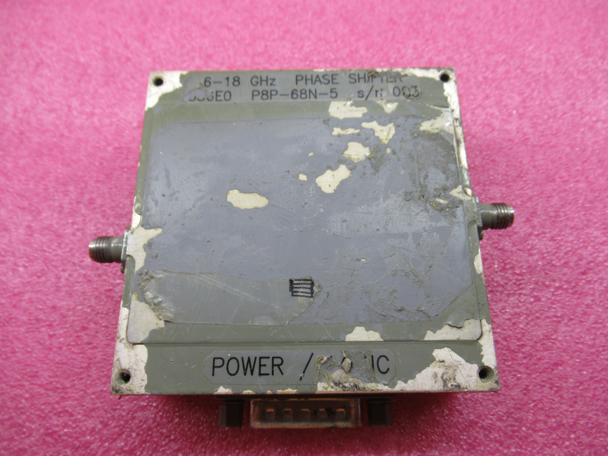 t进口 p8p-68n-5 6-18ghz 8bit 360度 射频数字精密移相器