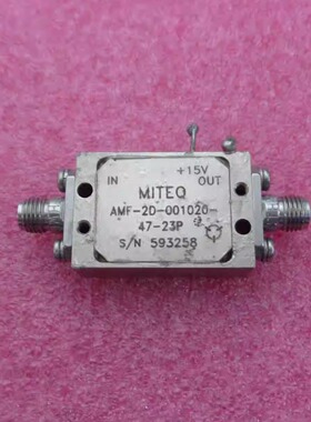 MITEQ进口100-5000MHz 25dB NF:2.5dB 23dBm 射频低噪声放大器