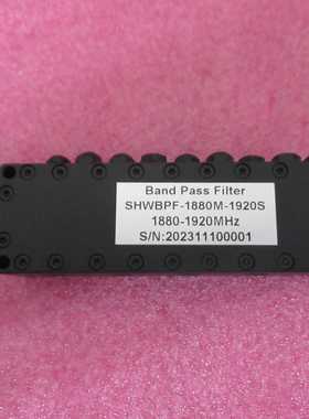 中心频率1900MHz 1880-1920MHz 20W SMA高抑制射频同轴带通滤波器