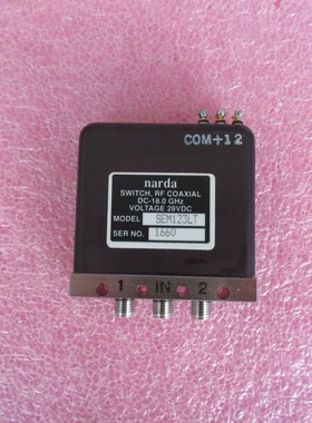 NARDA SEM123LT DC-18GHz 1W SMA SPDT 28V 射频微波 同轴开关