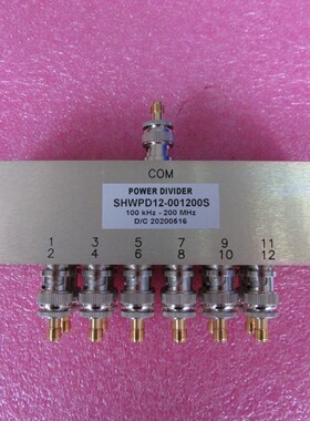 SHWPD12-001200S SMA 100KHz-200MHz1W一分12射频微波功率功分器