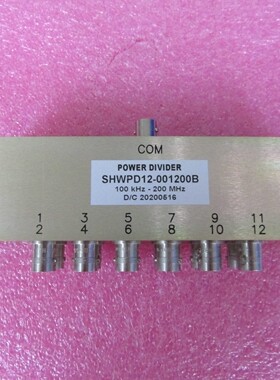 SHWPD12-001200B 100KHz-200MHz 1W 一分12 射频微波 功率功分器