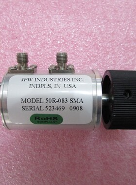 JFW 50R-083 DC-3GHz 0-10dB 1dB步进 1W SMA 射频手调步进衰减器