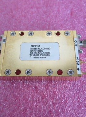 RFPD 0.3-4GHz 35dB增益 NF:1.2dB IP3:43dBm 射频低噪声放大器