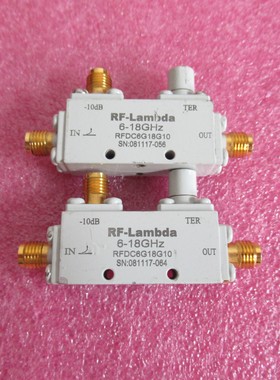 RF-Lambda RFDC6G18G10 4-20GHz 10dB SMA 50W 射频定向耦合器