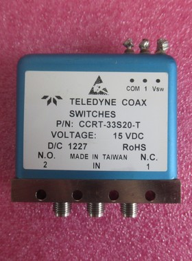 TELEDYNE CCRT-33S2O-T DC-18GHz SMA 15V 带TTL控制SPDT同轴开关