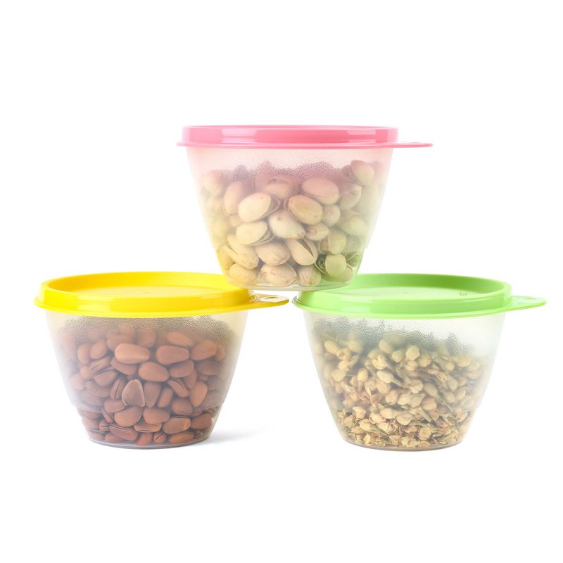 特百惠 400ml鲜果冷藏保鲜碗 干货保鲜盒 零食储藏盒正品
