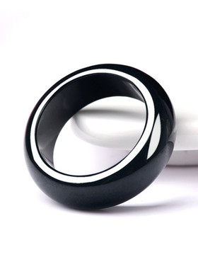 天然墨翠A货冰种玉石情侣对戒