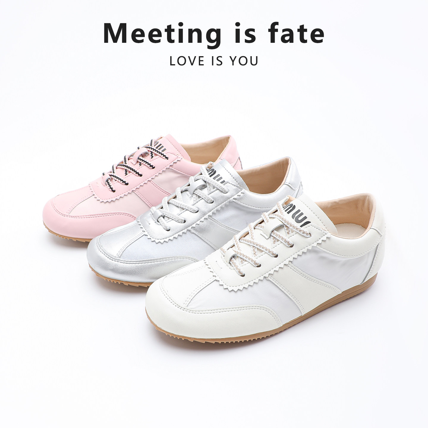 芭蕾风德训鞋女系带软皮圆头平底撞色鞋带休闲运动新款阿甘鞋板鞋,女鞋,德训鞋,淘宝优惠券,粉丝福利购,淘宝优惠卷