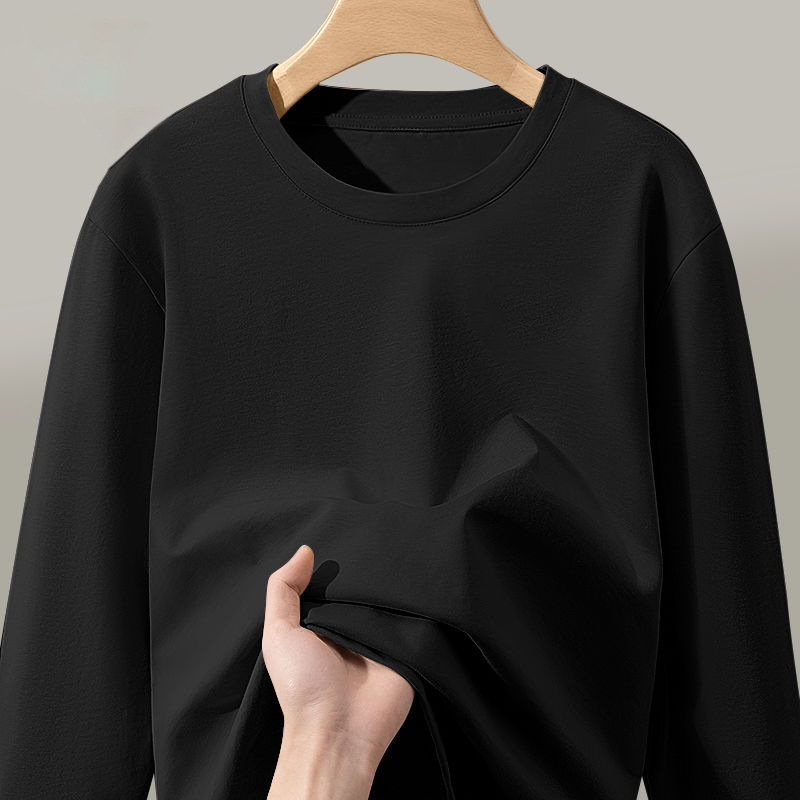 【克】长袖恤男春秋季宽松圆领