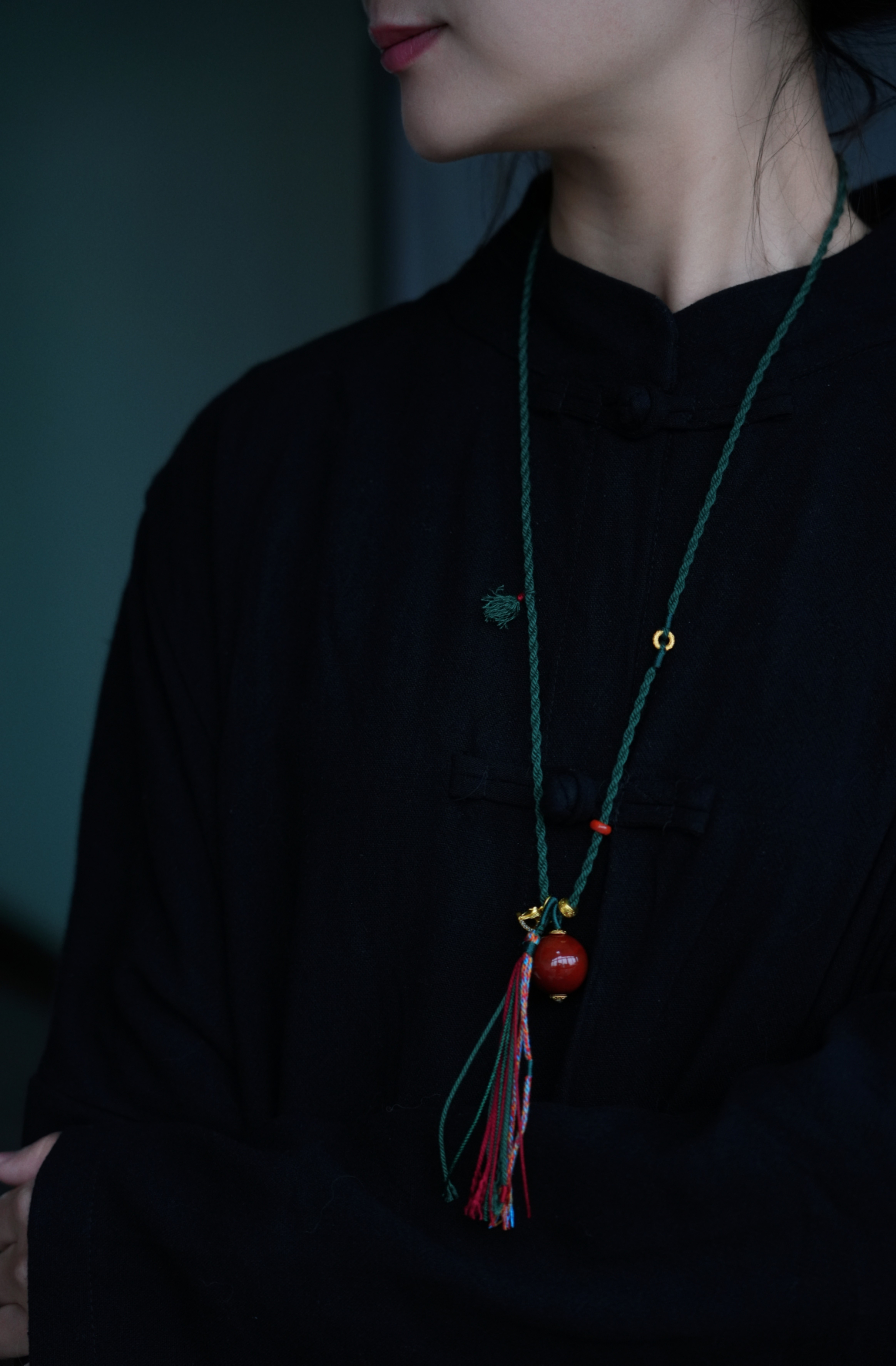 原创设计天然南红大珠玛瑙项链女毛衣链国风流苏手工编绳脖绳小众,饰品/流行首饰/时尚饰品新,颈饰,淘宝优惠券,粉丝福利购,淘宝优惠卷