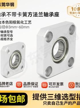 GKH无扣环单轴承方法兰带座轴承座组件固定座BASN BFF63包邮50