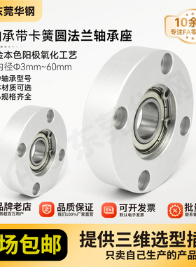 BFH带扣环单轴承型圆法兰带座轴承座组件固定座BARA  BFF23包邮10