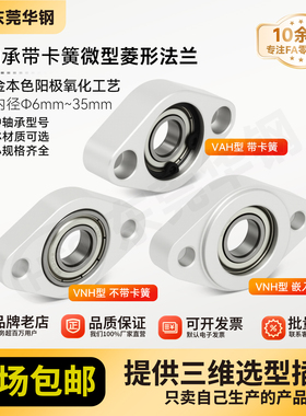 轴承座组件菱形梭形铝合金丝杆光轴固定支撑C-BACNC-BACAC-BACR