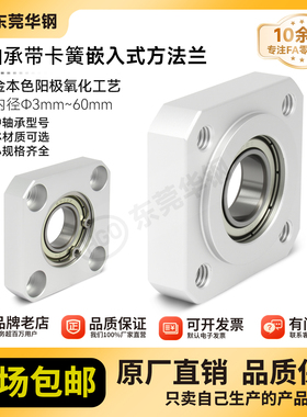 SKH带扣环嵌入型方法兰带座单轴承座组件固定座BASR BFJ13包邮10