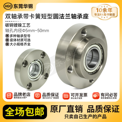 双轴承法兰带座轴承座组件