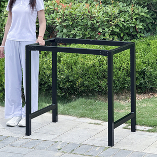 长方形桌腿支架 加高90厘米高桌腿架 桌腿支撑架 铁艺桌腿架子