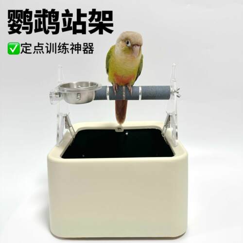 鹦鹉定点训练定制垃圾桶拉便便玄凤小太阳和尚牡丹虎皮鹦鹉站架桶