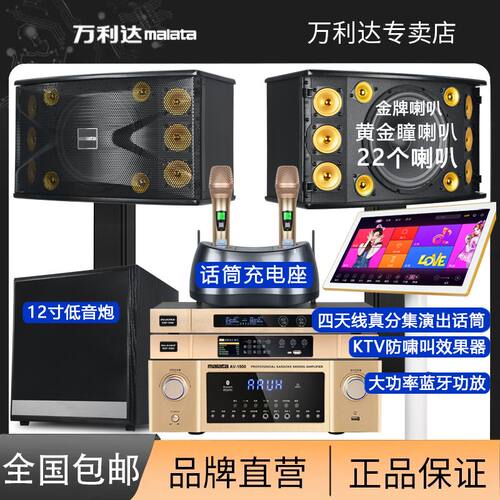 万利达家庭ktv音响套装全套设备