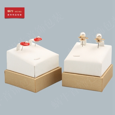 28QSTP耳钉托摆件珠宝展示道具双层耳钉托展示架柜台陈列道具