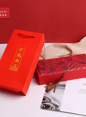 32STD袋子红色珍藏品手提袋首饰包装袋礼品袋梳子盒袋可定制LOGO