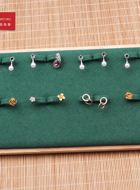 8LSSM绿色耳钉架珠宝首饰展示道具摆摊耳饰品展示架摆架耳钉收纳