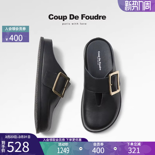 轻便圆头皮带扣外穿包头拖鞋 CDF女鞋 勃肯鞋 百搭时尚 2025春夏新款