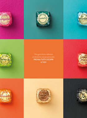 意大利venchi 鱼子酱巧克力八款覆盆子酒心75%开心果榛子酱香草