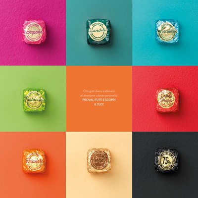 意大利venchi 鱼子酱巧克力九款覆盆子酒心75%开心果榛子酱香草