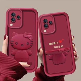 百家姓定制适用小米civi3新女款 手机壳红米note13proplus软壳k70防摔k60e猫咪镜子15支架14防摔12硅胶9保护套