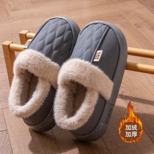 防水棉拖鞋男款冬季包跟2025新款