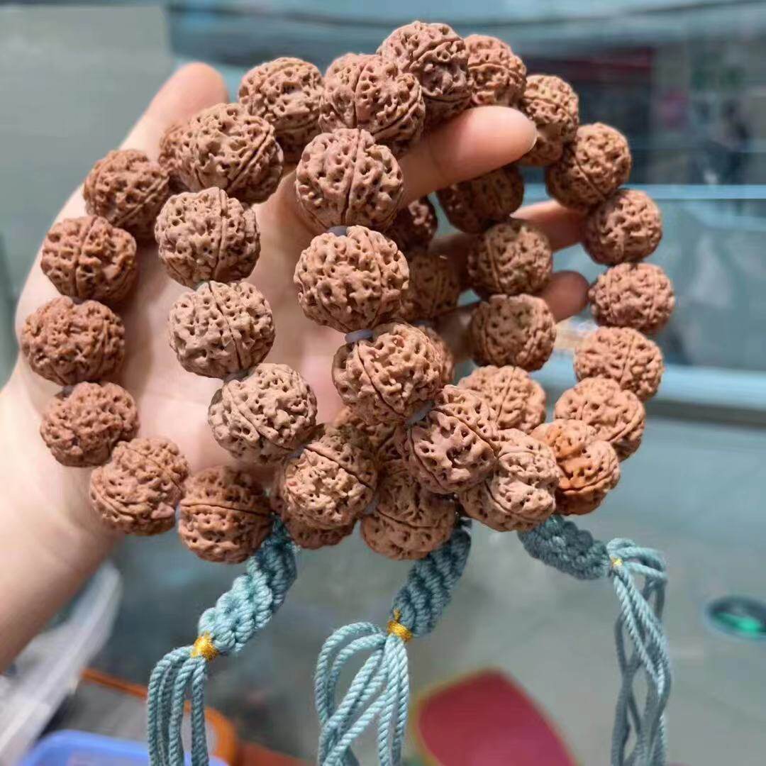 新款精品原生态尼泊尔大金刚手串后期玉化牛津红时尚饰品手串