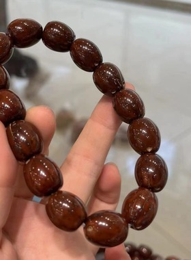 紫金鼠枣珠单圈diy配件手工编织手绳项链文玩佛珠时尚配饰品手串