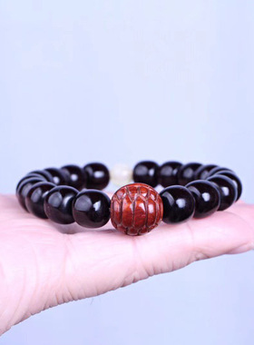 小叶紫檀规格1.0富甲天下手串男女同款休闲百搭佛珠文玩木质手串