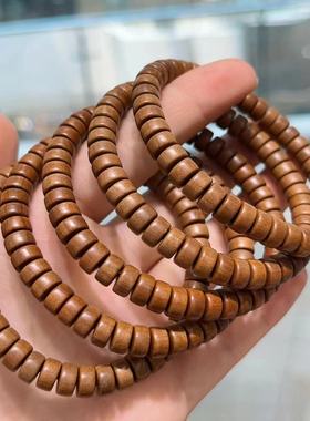正宗印度迈索尔老山檀药片手链天然檀木檀香diy珠子手串项链配饰