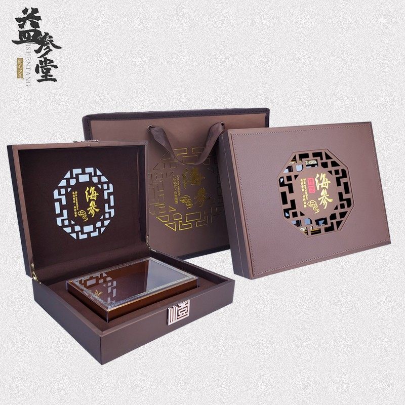 新款窗花海参包装盒礼品盒定制图片