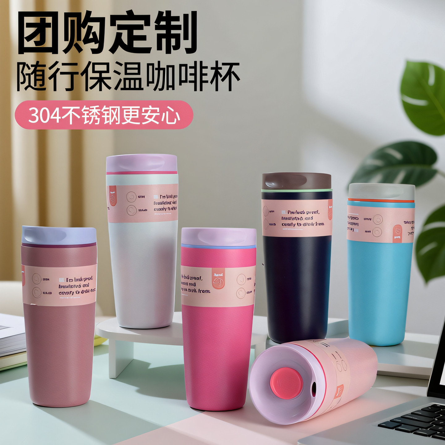 304不锈钢咖啡杯定制印logo男女高颜值便携保温杯随行水杯子刻字,餐饮具,保冷/保温杯,淘宝优惠券,粉丝福利购,淘宝优惠卷