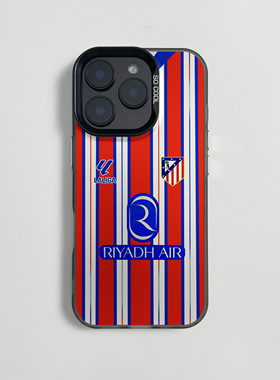 马竞球衣适用于苹果17air手机壳iphone16e足球15PLUS磁吸14小众13高级xsmax硅胶12promax个性11新款保护套