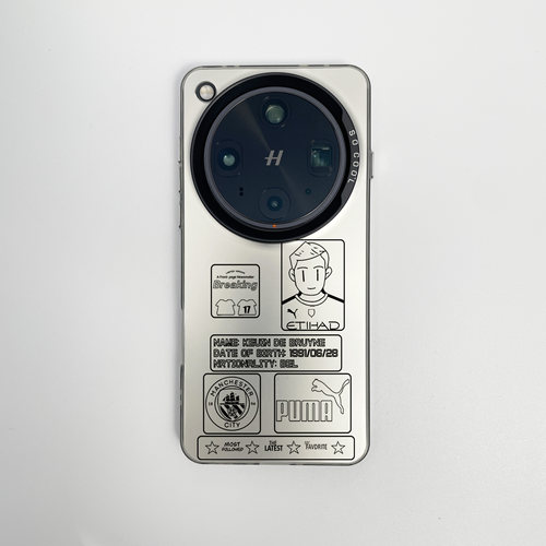 德布劳内线条球星卡适用于oppofindX9pro手机壳x8ultar新款X7磁吸X6彩银K13TURBO足球12X/s真我realme14/13