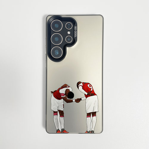 阿森纳庆祝绅士握手适用于适用于三星s24ultr手机壳s23fe高级s25+足球s22新款一加11全包12防摔13ACE3小众5