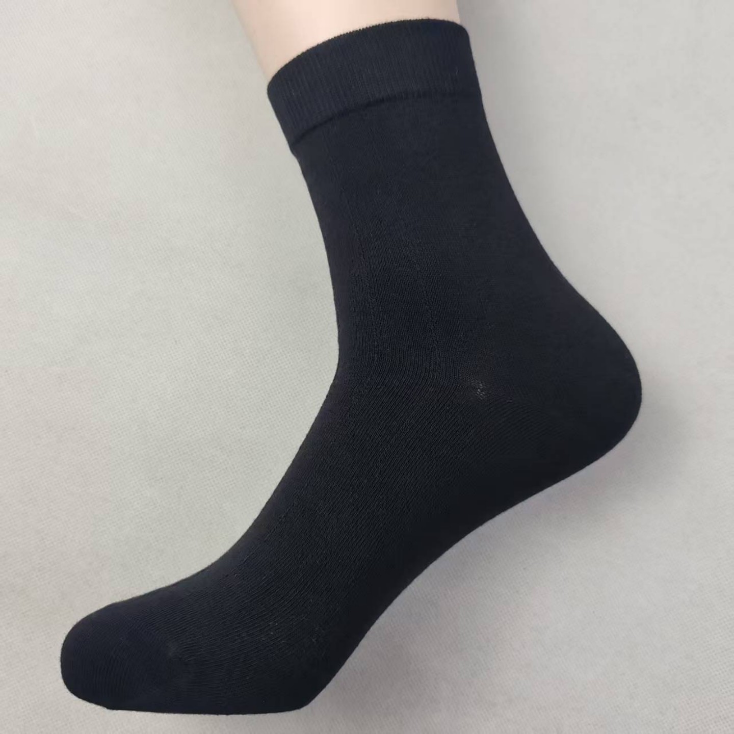 商务纯棉中筒袜秋冬款透气吸汗